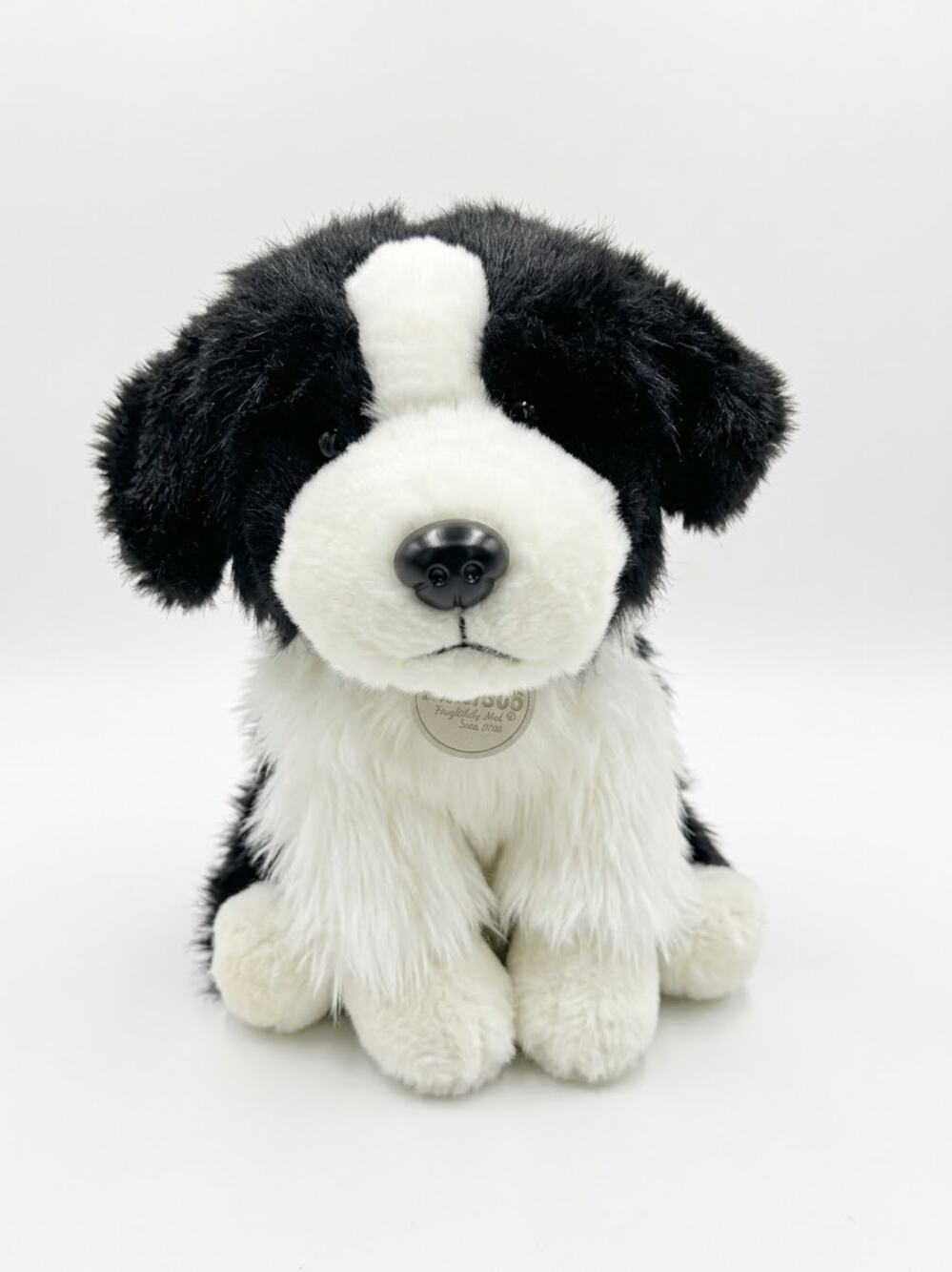 Border Collie Plush Stuffed Dog Black White Plushies Thoughtfully Made NWT